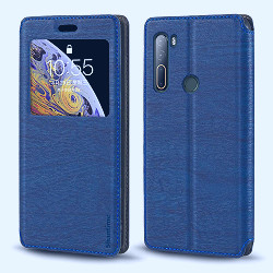 Amazon.com: Shantime HTC U20 Case, Wood Grain Leather Case with Card Holder  and Window, Magnetic Flip Cover for HTC U20 5G Blue : Cell Phones &  Accessories